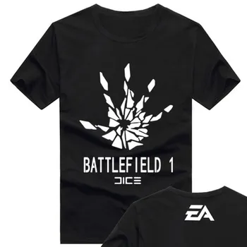 

Plus size 2019 New Game Battle Field BF1 T-shirt cosplay men T Shirt Summer Cotton Short Sleeve Top Tee S-3XL free shipping