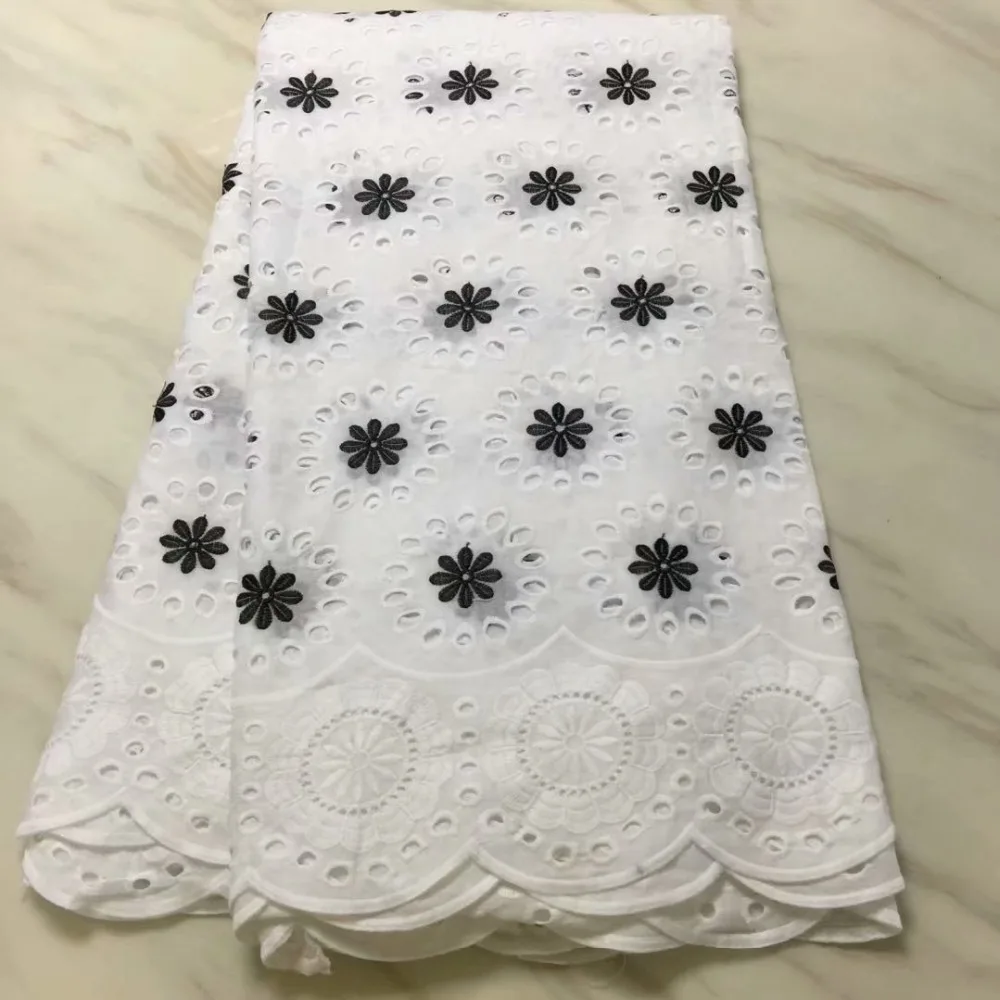 

white for wedding dress material swiss 100% cotton fabric flowers & holes embroidered tissu africain brode coton brocade fabric