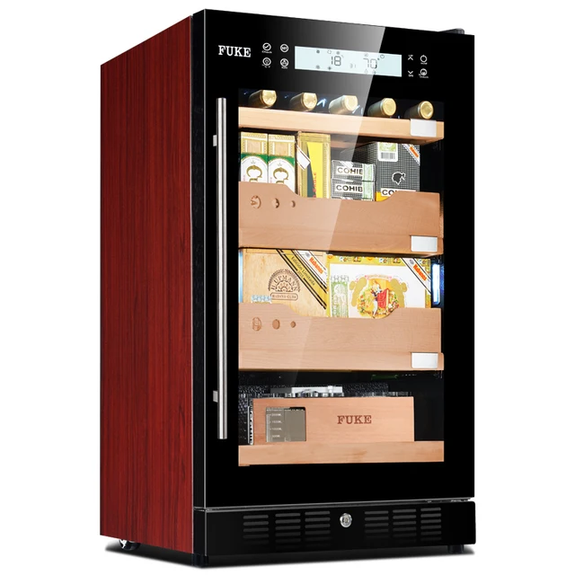 E Cigar Cabinet Wooden Led Light Humidor Wine E Cigar Cabinet Wooden Led Light Humidor Wine Cooler Fk