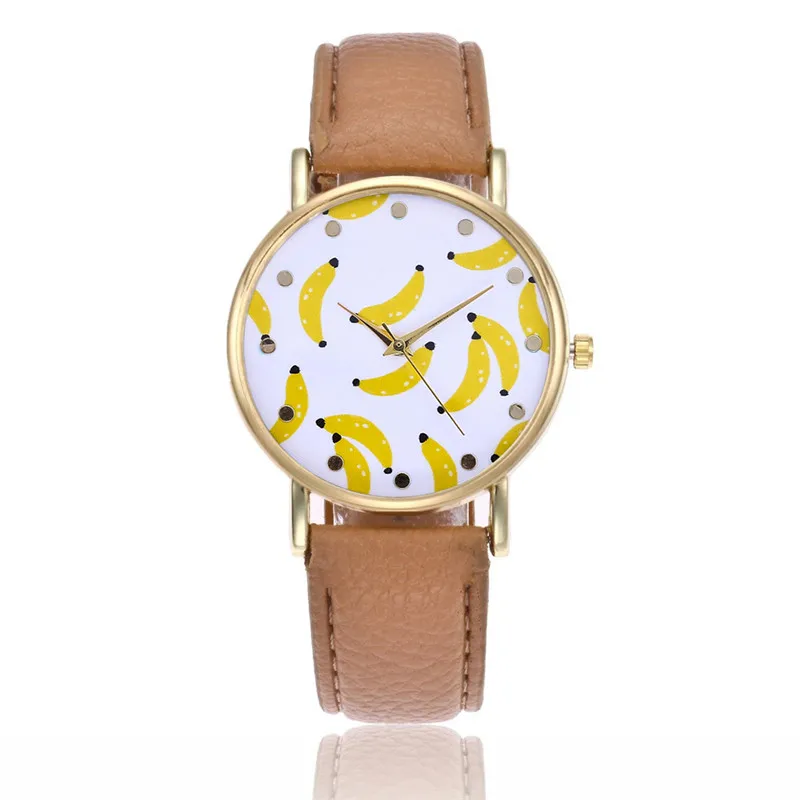 

New PU Watch Leather Strap Women Watches Casual Beautiful Simple Round Shape Analog Business Quartz Wristwatch for ladies
