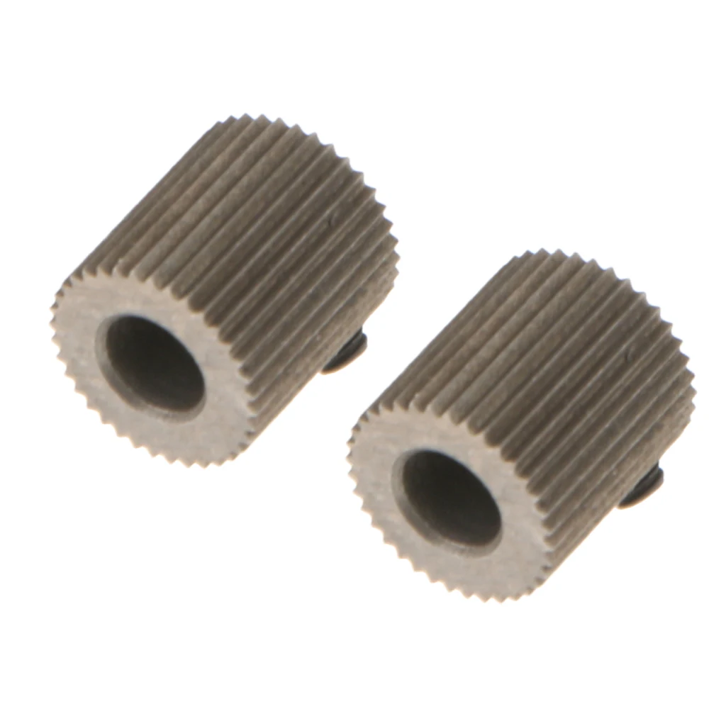2Pcs 3D Printer 38 Teeth Mold Steel Linear Extruder Filament Drive Gear