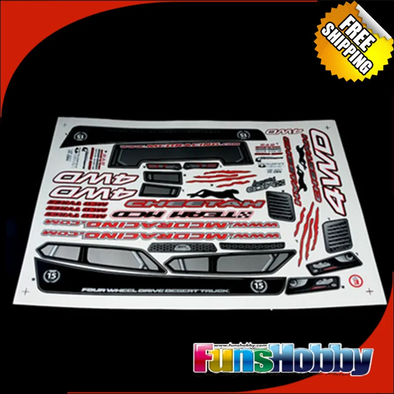 

MCD Racing Cheetah V4 Decal Set.COD.131000P0