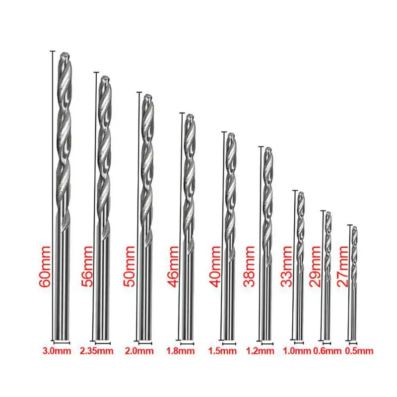10/шт. 25 шт. твист сверло набор HSS высокая сталь прямой хвостовик 0,5-мм 3 мм кобальтовые сверла для металла дерево пластик рабочие механические