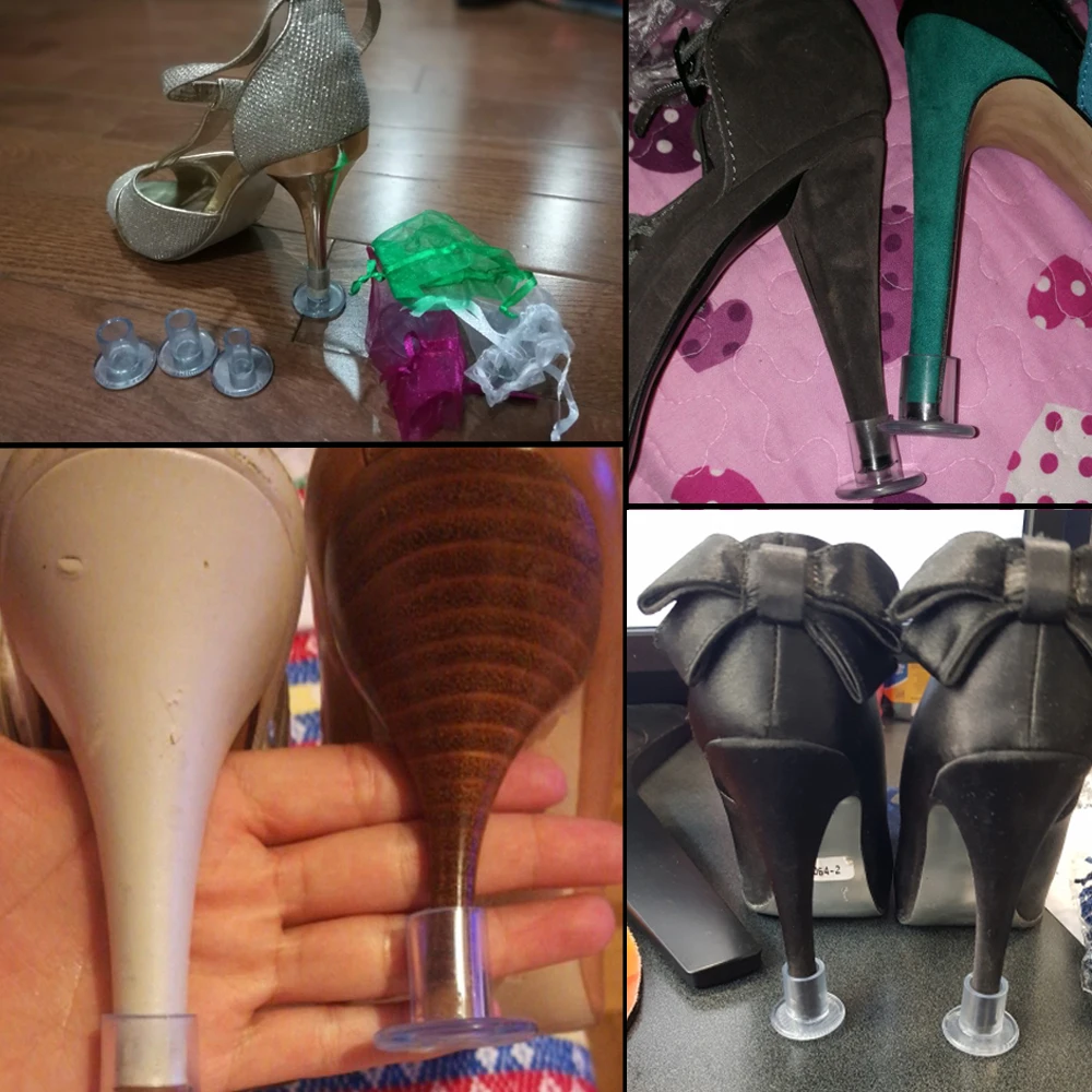 100 Pairs / Lot Heel Protectors High Heeler Antislip Silicone PVC Stiletto Dancing Covers For Bridal Wedding Party Favor
