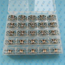 BOBBIN BOX + 25 SINGER FEATHERWEIGHT SEWING MACHINE BOBBINS 221 222 301 #45785