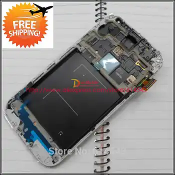 

Tested For Samsung GALAXY S4 i9500 i9505 LCD Display + touch screen Digitizer assembly+Frame Replacement Blue White+Track No.1pc