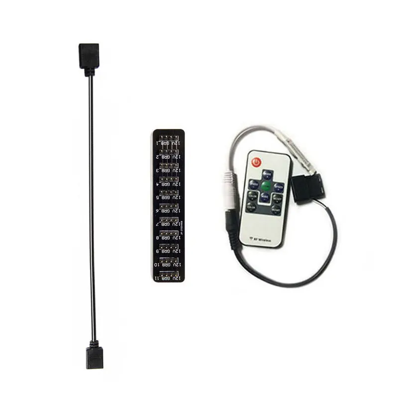 

AURA+Peripheral Remote controller 10/4-pin RGB Interface LED/Fan External Hub Connectors