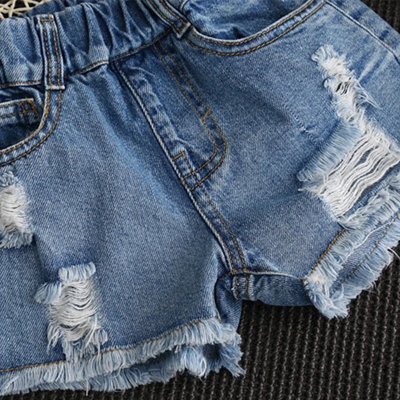Yorkzaler летние детские джинсы для девочек повседневные джинсовые короткие брюки с