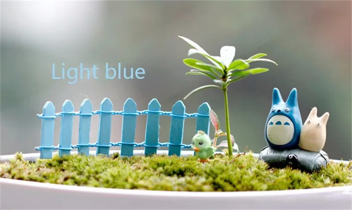 8 1Pcs Micro Landscape Small Wooden Fence DIY Flexible Figurines Miniatures Home Decoration Toy Jewelry Accessories