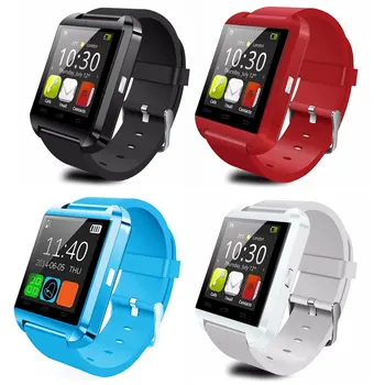 

U8 Bluetooth Smart Sports Watch Altimeter Wristband Bracelet Player Remote Control Camera Card For Android Kids Children Gifts