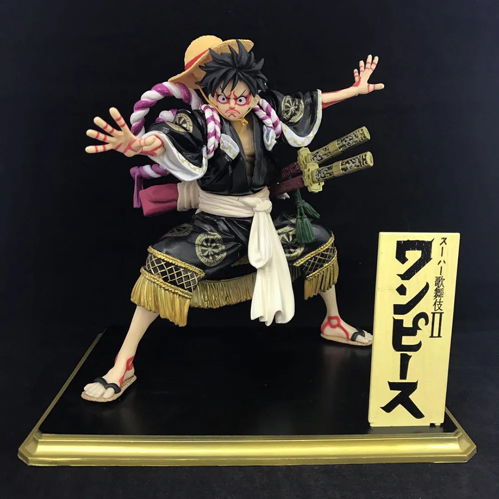 

18.5cm POP Kabuki Edition Luffy Figure One Piece Collectible Model Dolls Toy brinqudoes