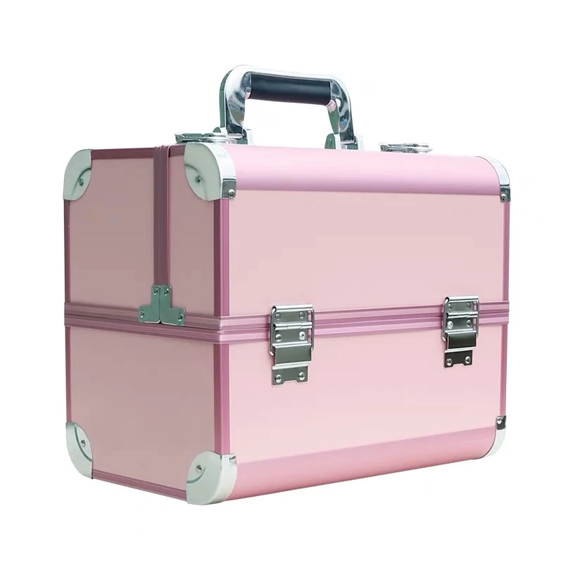 Women Cosmetic Bags Nails Makeup Toolbox Multifunction PVC Beauty Box Travel bag Luggage bag Suitcase Girl light handbag travel cosmetic bag