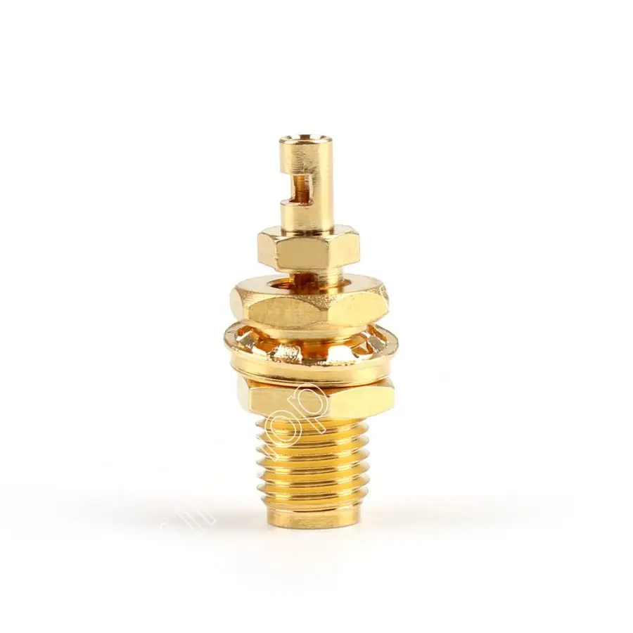 

Areyourshop 1Pcs RP-SMA Jack Female Bulkhead Solder For 1.37mm RG178 Cable RF Fission
