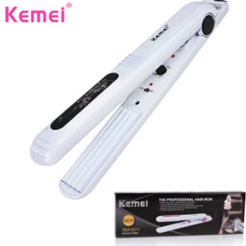 

KEMEI Authentic Professional Corn Hair Straightener Curling Irons Hair Salon Styling Tools planchas para rizar el pelo KM-5511