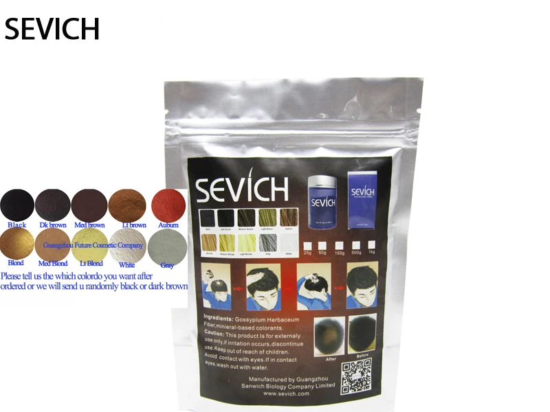 100g Sevich Keratin Hair Fiber Building Thinning Hair Loss Dye