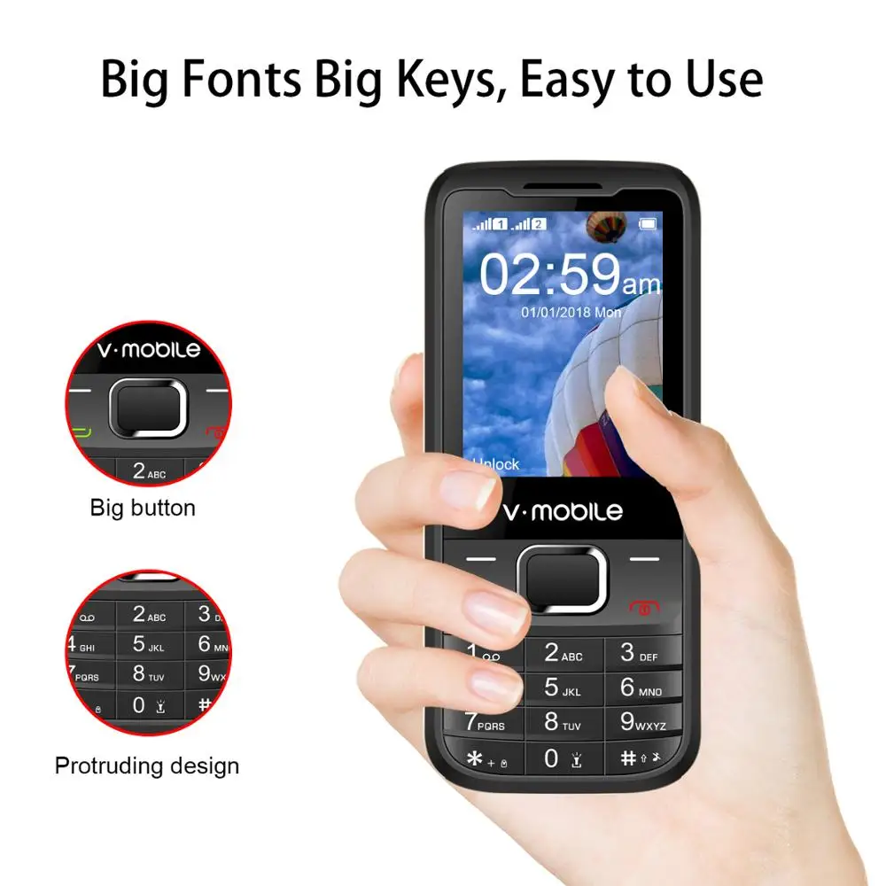 2G GSM 2," Dual Sim MP3/MP4 плеер видео GPRS Bluetooth 1200 mAh Клавиатура Кнопка открыл мобильный телефон дешевые разблокирована сотовый телефон