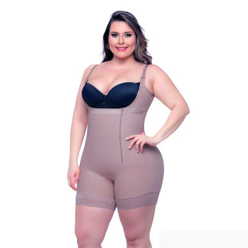 Размера плюс 6XL горячая латекс Для женщин Body Shaper после липосакция Пояс зажим застежка-молния комбинезон жилетка талию формирующий Reductoras Корректирующее белье