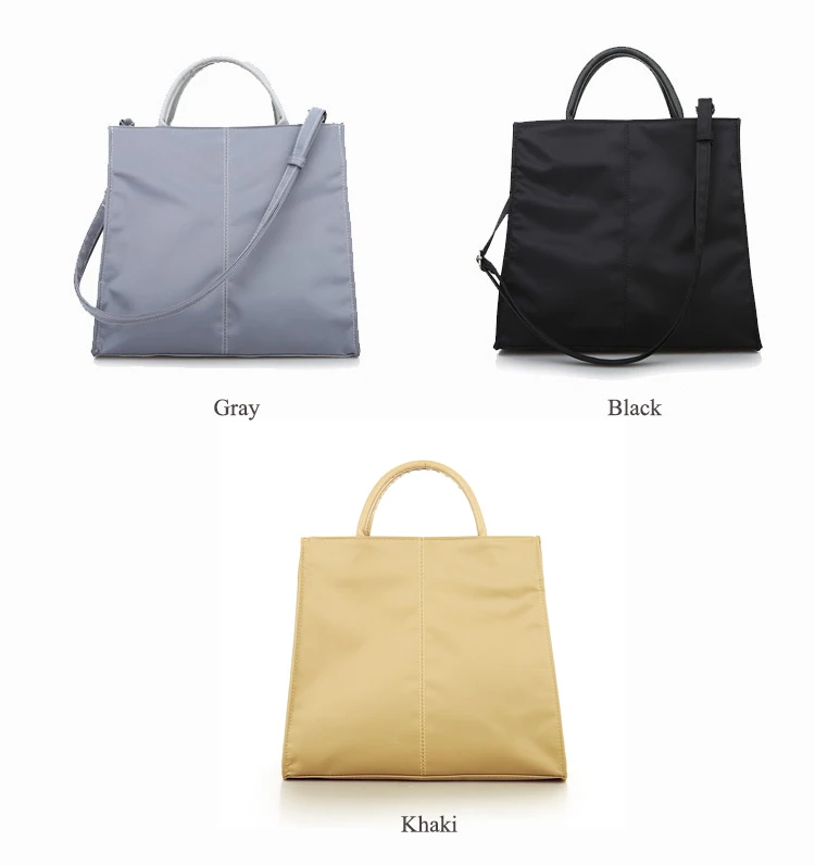 MJ Nylon Bags for Women Large Capacity Casual Handbag Solid Color Women's Canvas Tote Bag Crossbody Shoulder Bag Messenger Bags (1)