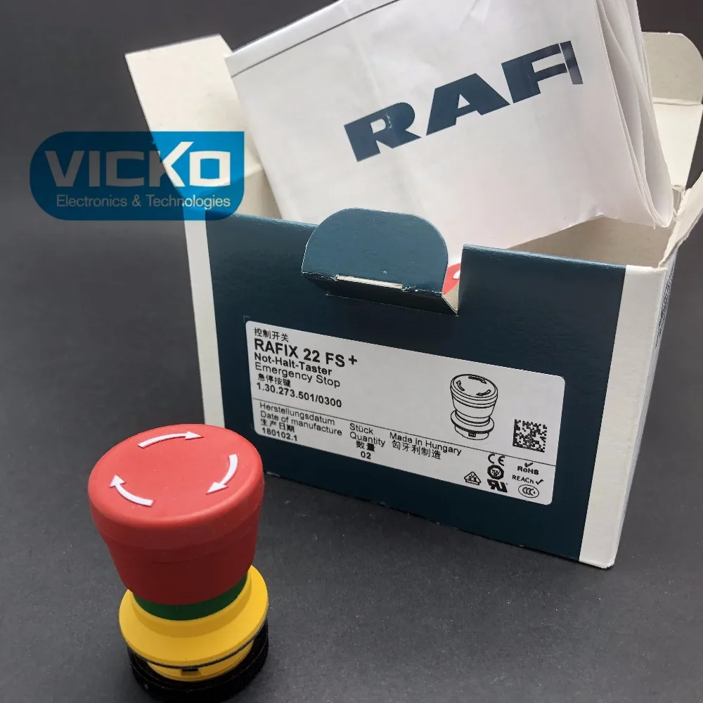 Botão de Parada de Emergência Original para a Máquina de Impressão de Heidelberg Rafi Rafix – 0300 Vk] 22fs 1.30.273.501