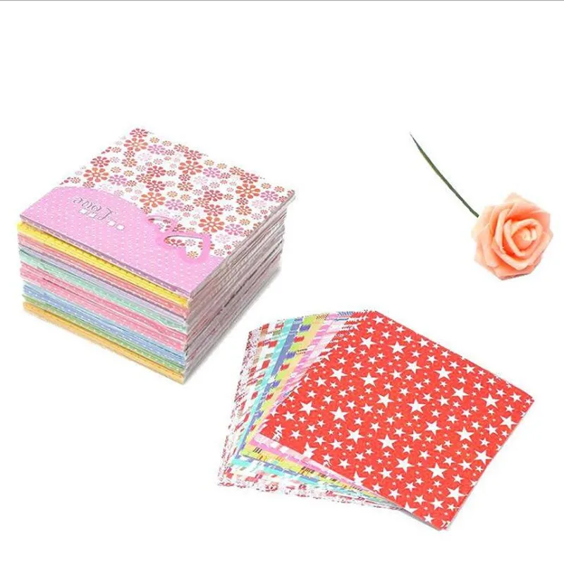 

72 Sheets 15X15cm Mix Color Square 12 Kinds of Patterns Paper Craft Origami Folding Paper Flower Patterned Papers DIY Kid Gift