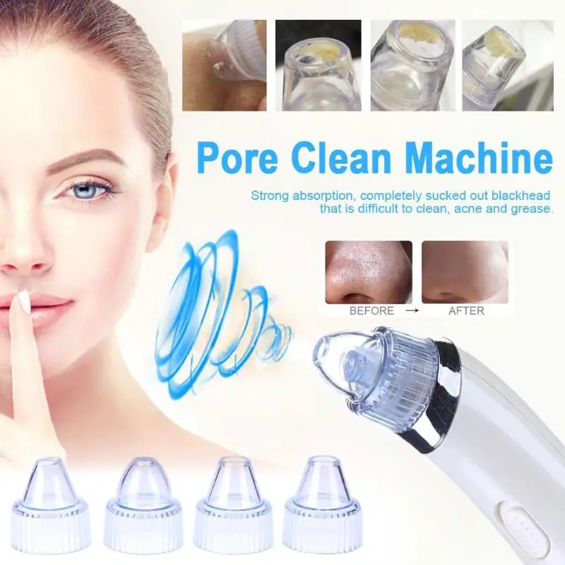 

Rechargeable Facial Cleansing Brush Electric Vacuum Cleaner Ultrasonic Face Cleaning Skin Pore Cleaner Appliance