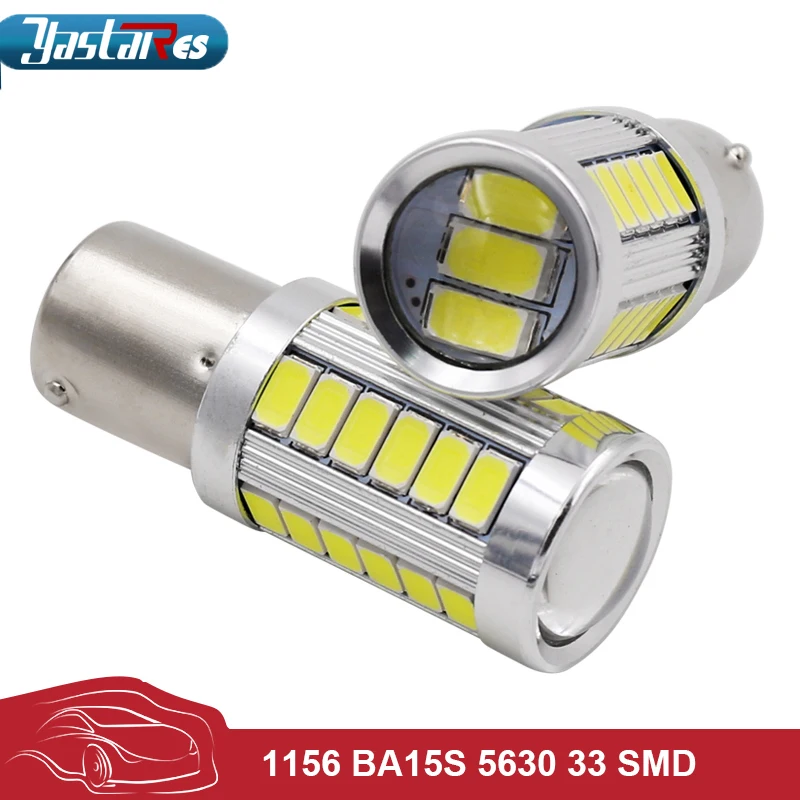 1 шт. автомобильные светодиодсветодиодный лампы 1156 P21W BA15S 33 SMD 5630 5730 стоп сигнал