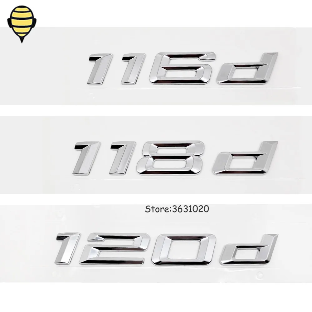 

Car Accessories for BMW 1 Series Auto 3D Trunk Lid Rear Sticker Emblem Decal Badge for BMW 116d 118d 120d X1 F10 M1 F11 I8 E53