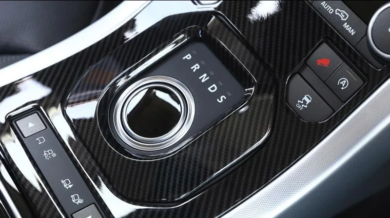 Углеродное волокно ABS пластик для Land Rover Range Rover Evoque 12-17 центральная консоль Шестерня декоративная накладка новейшая