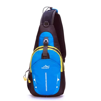

New Nylon Unisex Casual Chest Sling Bag Zipper Single Shoulder Bags Fashion Pashmina Waterproof Men Message Bag