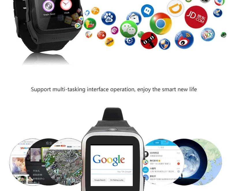 3g Bluetooth Смарт часы android 5,1 телефон часы Поддержка SIM Wifi Четырехъядерный 4 Гб memroy Smartwatch HD камера gps для ios android