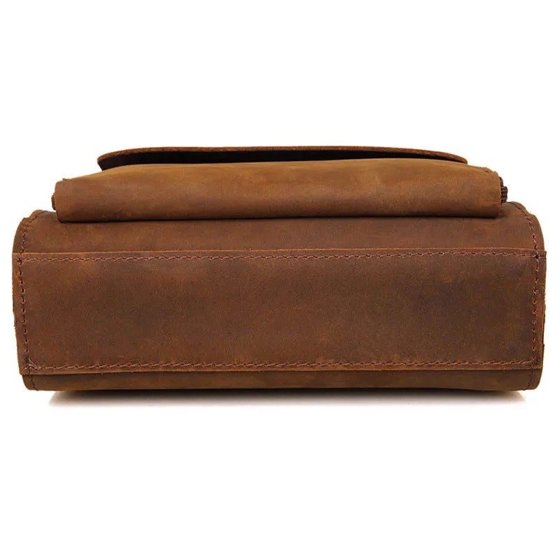 Koop Retro Lederen Messenger Bag mannen Kwaliteit Originele Eerste Laag Koeienhuid Tas Toevallige Business Eenvoudig Ontwerp Merk Pakket