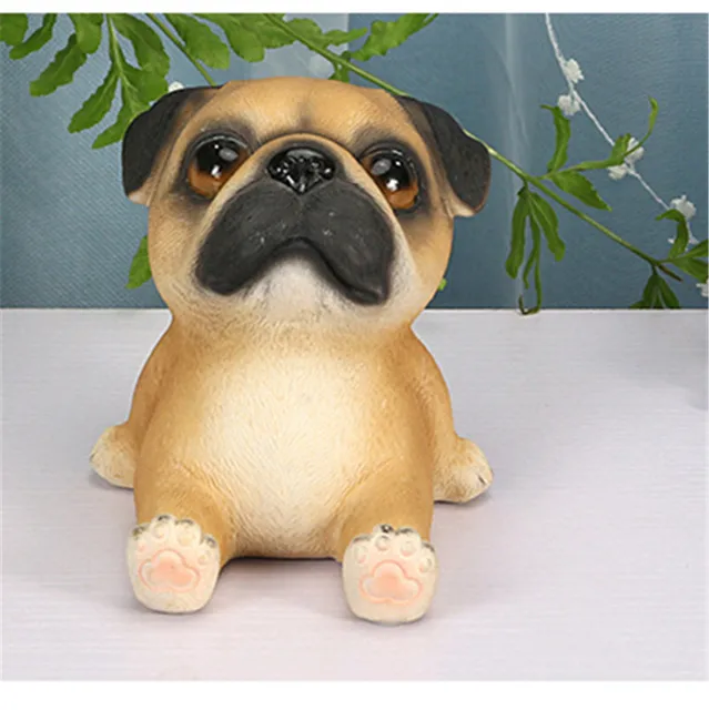 Us 2398 20 Offcreative Home Small Ornament Simulation Dog Pug Shiba Inu Piggy Bank Car Holder Resin Action Figure Collectible Model Toy P939 In