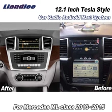 Liandlee 12," для Mercedes Benz ML class 2013~ Android автомобильный Радио Carplay плеер gps Navi карты большой стиль без DVD