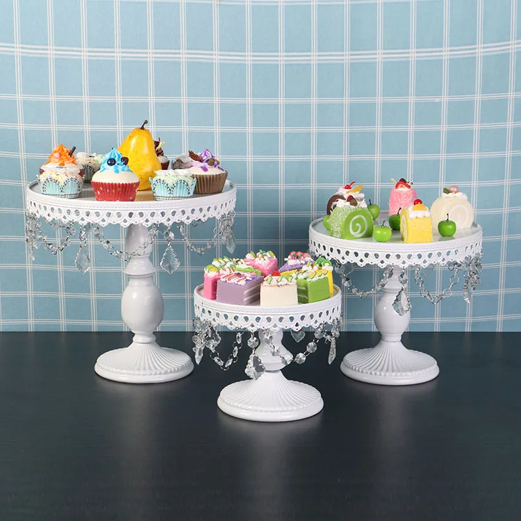 Белые Товары для украшения торта со стразами подставка для торта Свадебный кекс стойка-башня свадебные тарелки набор вечерние подставка для десерта лоток