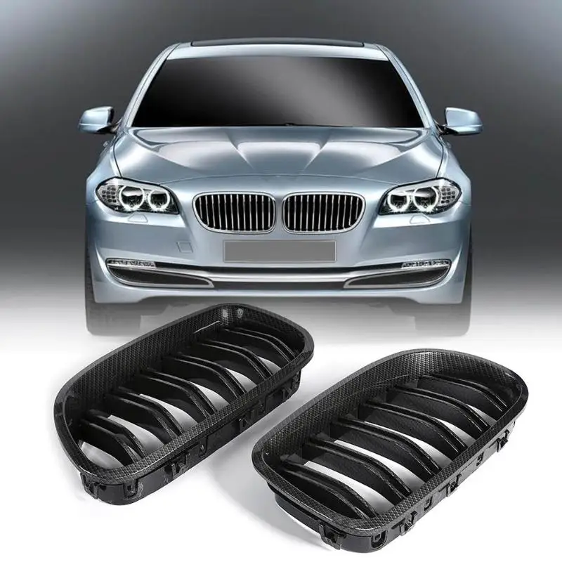 

1 Pair Carbon Fiber Color Front Kidney Grilles for BMW F10 Sedan & F11 Touring 2011-2016