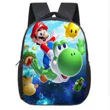 Super Mario Niños Mochila Impresión Mochilas Niños Niñas SchoolBag Historieta de Sonic Para Kindergarten Niños BookBag Mochila Diaria