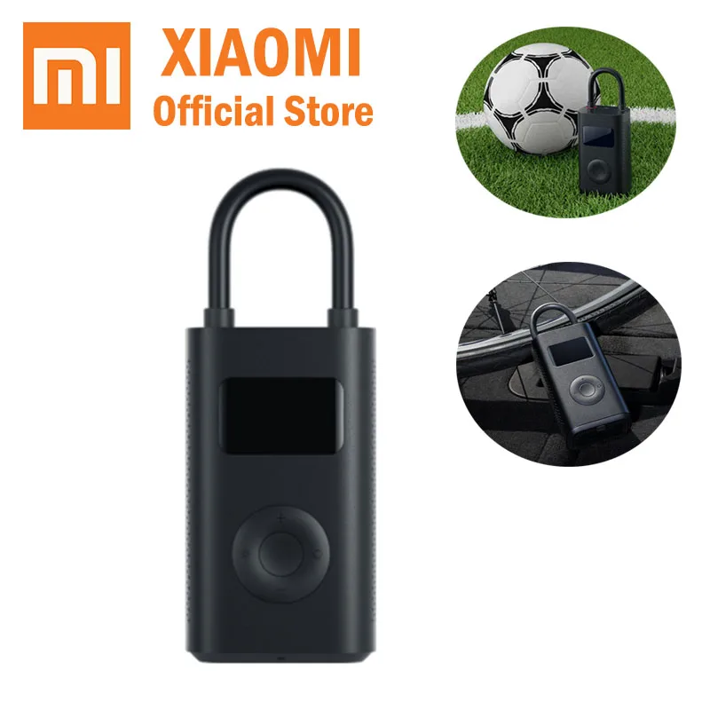 

Xiaomi Mijia Inflatable tire Pressure Digital Monitor Portable Compressor Multi-nozzle for football bicycle Car tire inflator