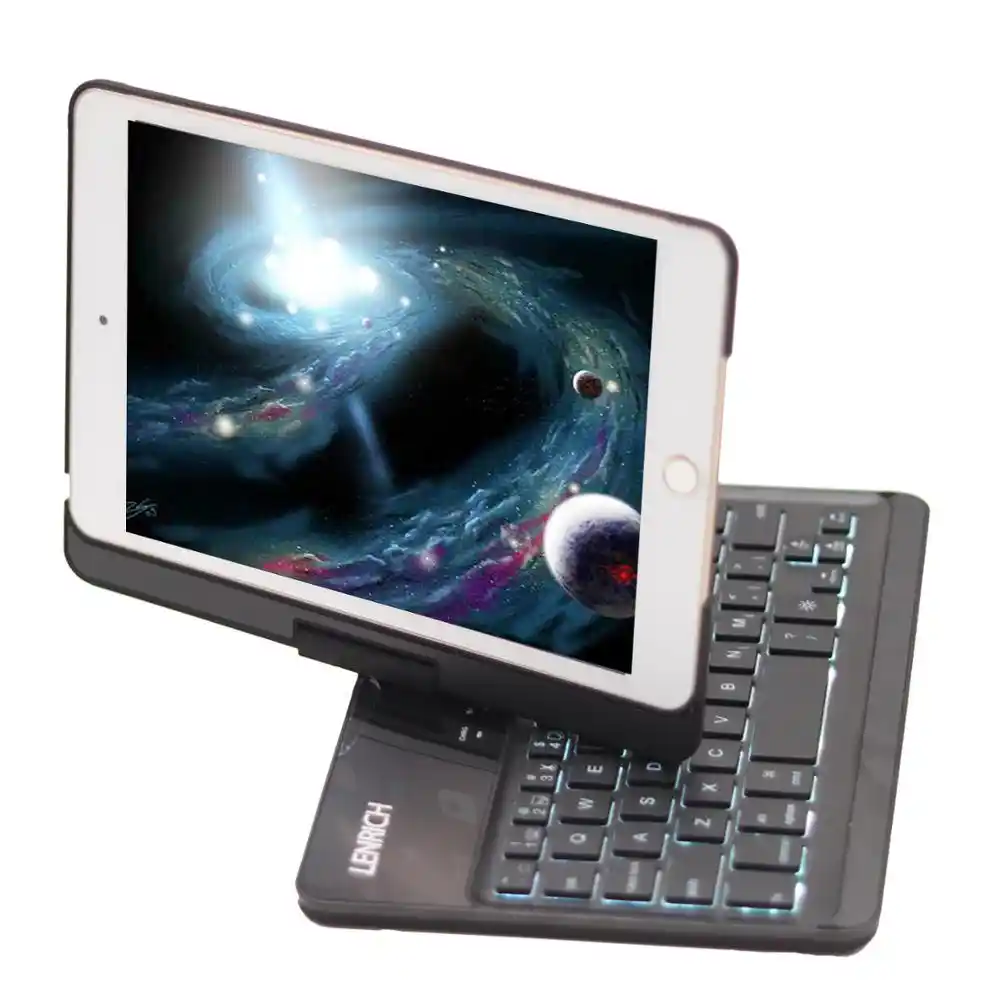 For New Ipad Mini 5 19 Ipad Mini 4 Case Keyboard With Backlit Lenrich Slim 360 Degree Rotatable Wireless Bluetooth Case Tablets E Books Case Aliexpress