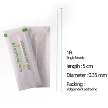 500 шт./кор. тату-машинка мануального татуажа бровей Иглы 1R иглы для постоянный татуаж бровей и губ Munsu макияж машина