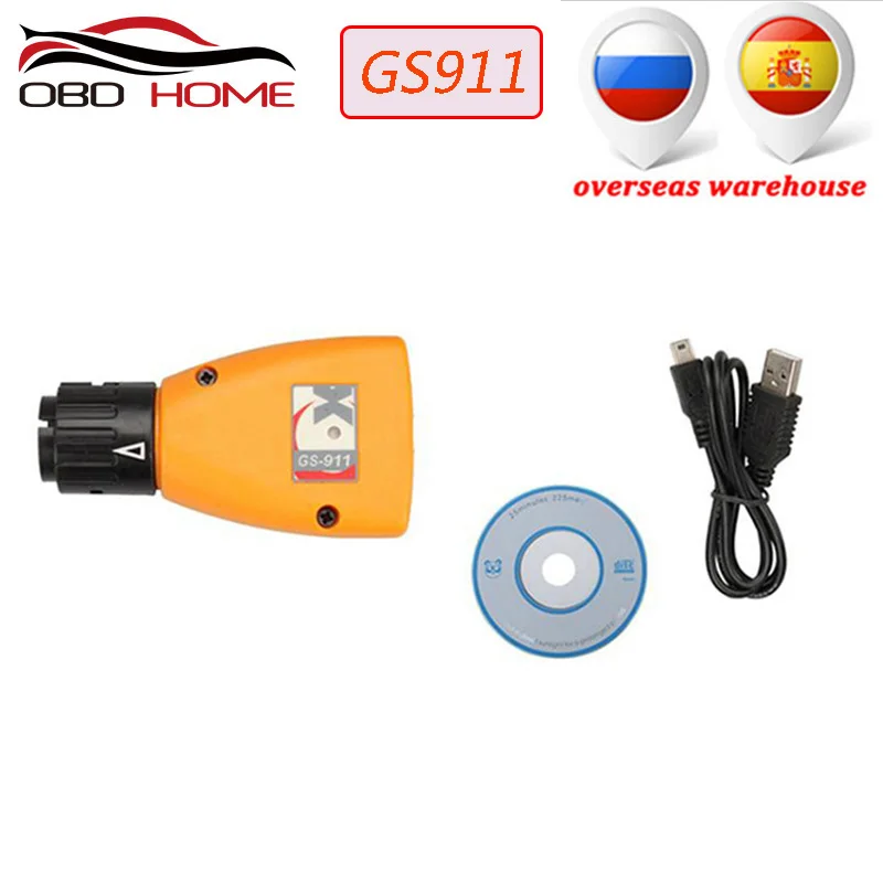 OBD2 диагностический инструмент GS-911 V1006.3 аварийный Профессиональный диагностический инструмент для мотоциклов BMW GS911 с A+++ Качество