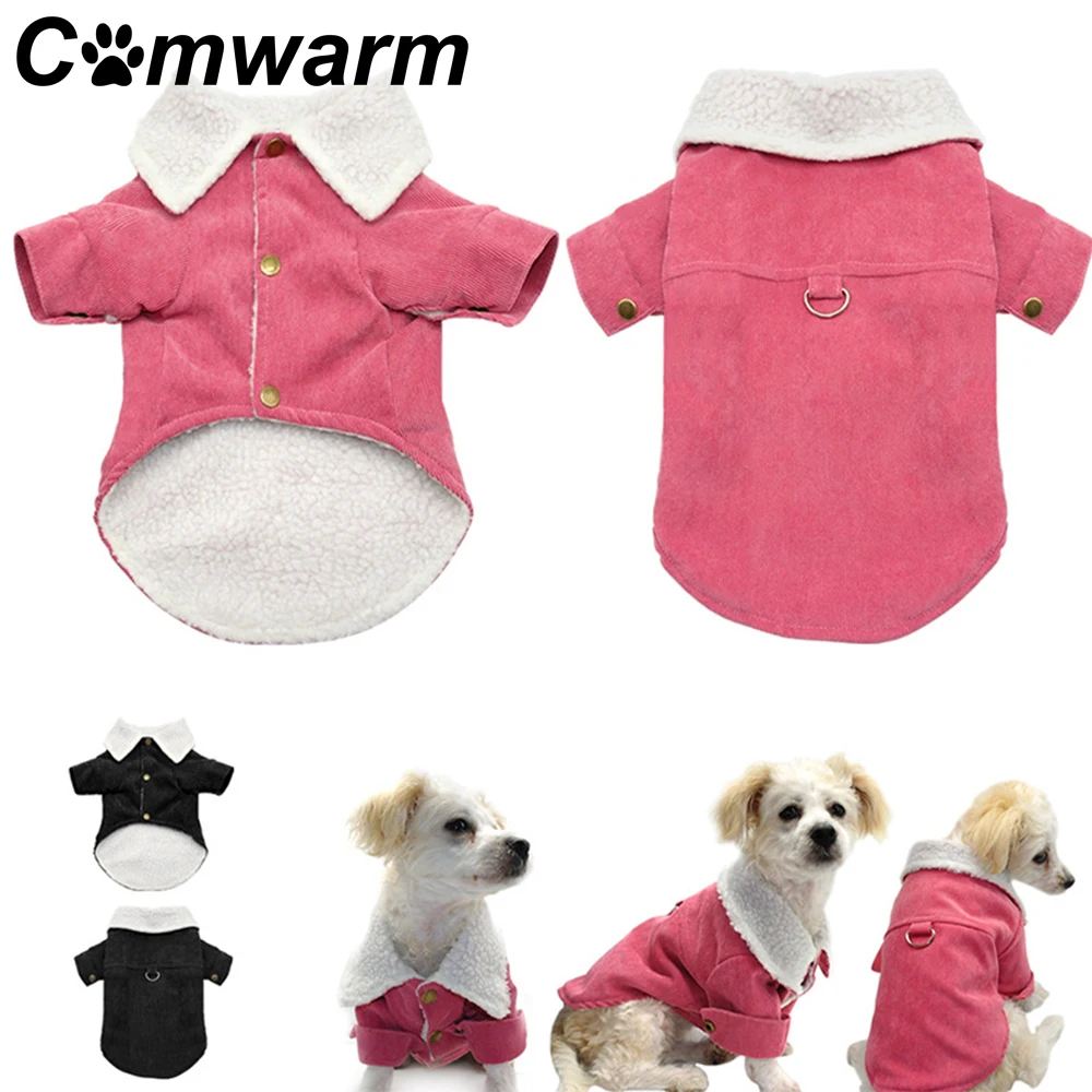 Comwarm демисезонная одежда для домашних животных Одежда для кошек и собак хлопковое пальто для домашних животных стеганая маленькая курта для собак кошка Чихуахуа мягкая одежда для щенков