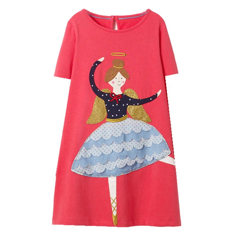 Jumping meter/платье для маленьких девочек костюм принцессы с изображением единорога для девочек детские праздничные платья Одежда для детей от 2 до 7 лет