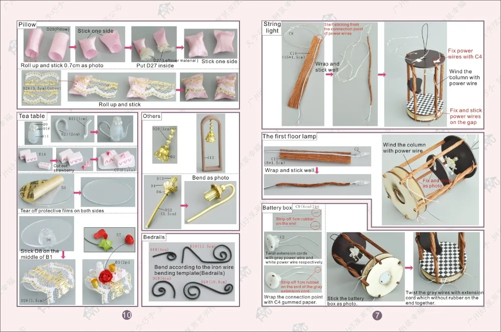 Горячие DIY подарки на день рождения/Валентина/Рождество миниатюрная мебель модель наборы 3D сборные игрушки креативный дневник кукольный домик