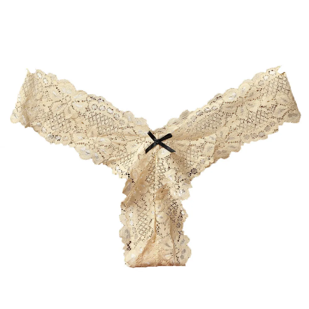 

Calcinha Feminina Fashion Lace Tangas Women Sexy Women Low Waist V-String Briefs G-String Underwear Majtki Damskie Bezszwowe