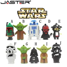 JASTER горячая Распродажа мультфильм usb флэш-накопитель Флешка 4 ГБ 8 ГБ 16 ГБ 32 ГБ Звездные войны Робот все стили Флешка u диск
