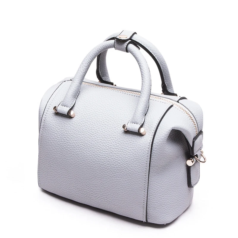 Classic Elegant Boston Bag Women Luxury Large font b Handbag b font Stylish Black Grey Ladies
