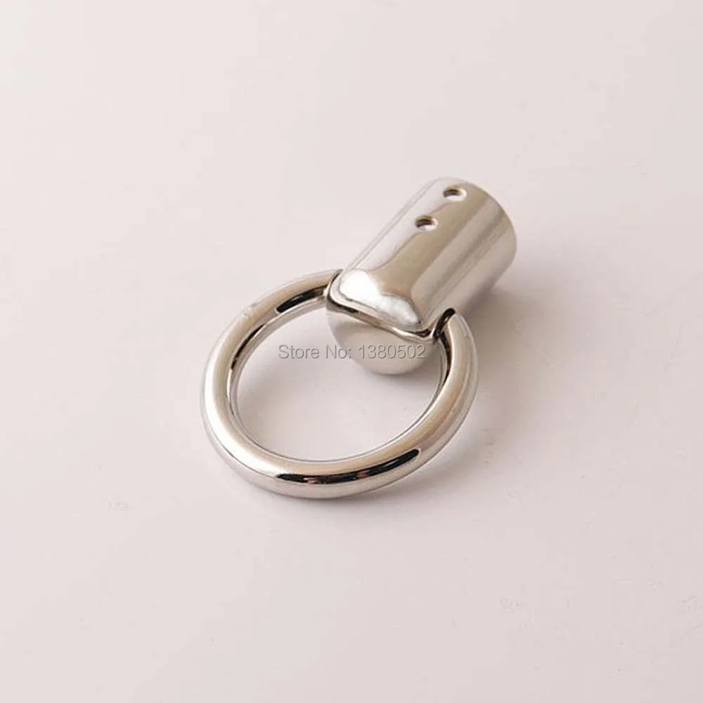 

2pcs /lot stopper with ring Metal End Caps Cord End Clasps Connectors for rope Jewelry Making