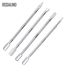 Rosalind, 4 шт./набор, инструмент для маникюра, нержавеющая сталь, толкатель для кутикулы, средство для удаления, двухсторонний, для удаления омертвевшей кожи, набор для ухода за кожей
