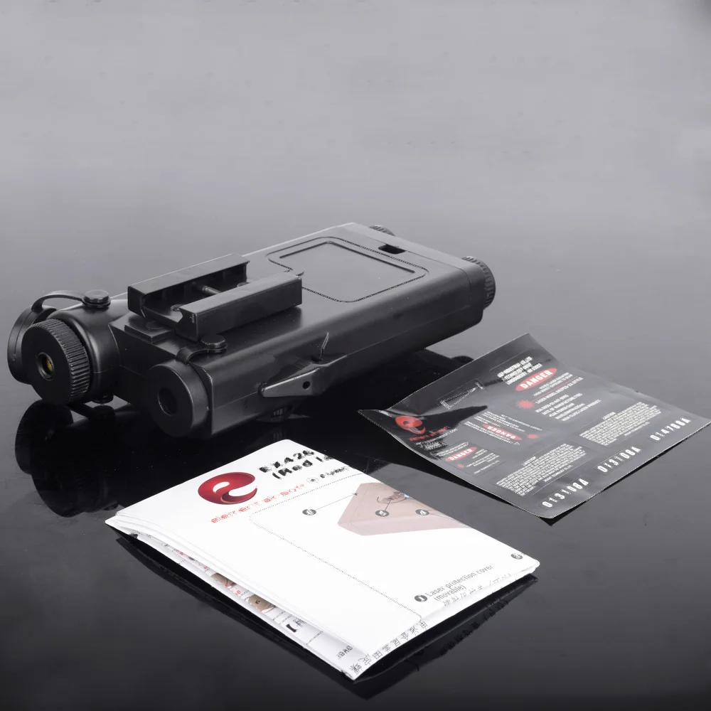 Чехол аккумулятор TOPSCOPE airsoft AN/PEQ 2 с красным лазером|Подсветка для оружия| |