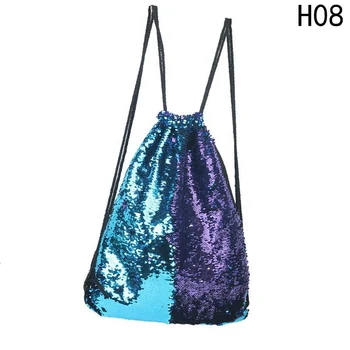 

Mermaid Sequin Backpacks Shoulder Bags Reversible Glitter Drawstring Backpacks Women Beach Bags